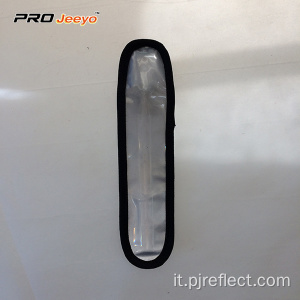 Bracciale riflettente in PVC ad elevata luminosità con protezione in PVC